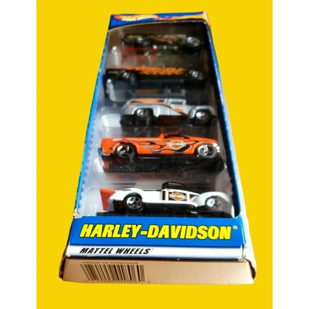 2000 Hot Wheels HARLEY-DAVIDSON Gift 5-Pack Die-Cast Cars #50030 1:64 NIP
